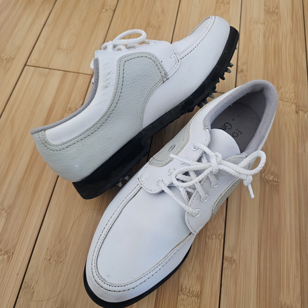 FootJoy White and Gray Women's Golf Shoes